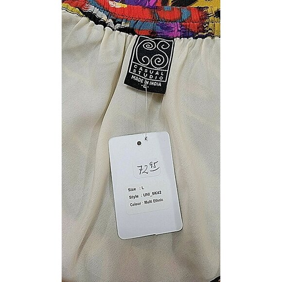 CASUAL STUDIO WOMEN'S 100%RAYON  CHIFFON MAX HIGH LOW  SKIRT SIZE L# 344 - Picture 4 of 8